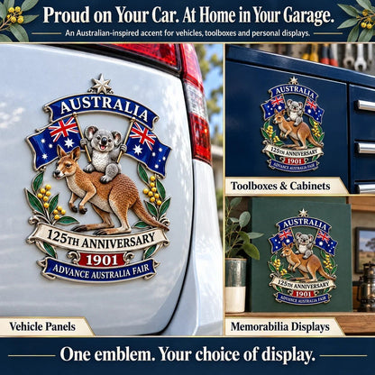 Australia 125th Anniversary Commemorative Metal Car Emblem