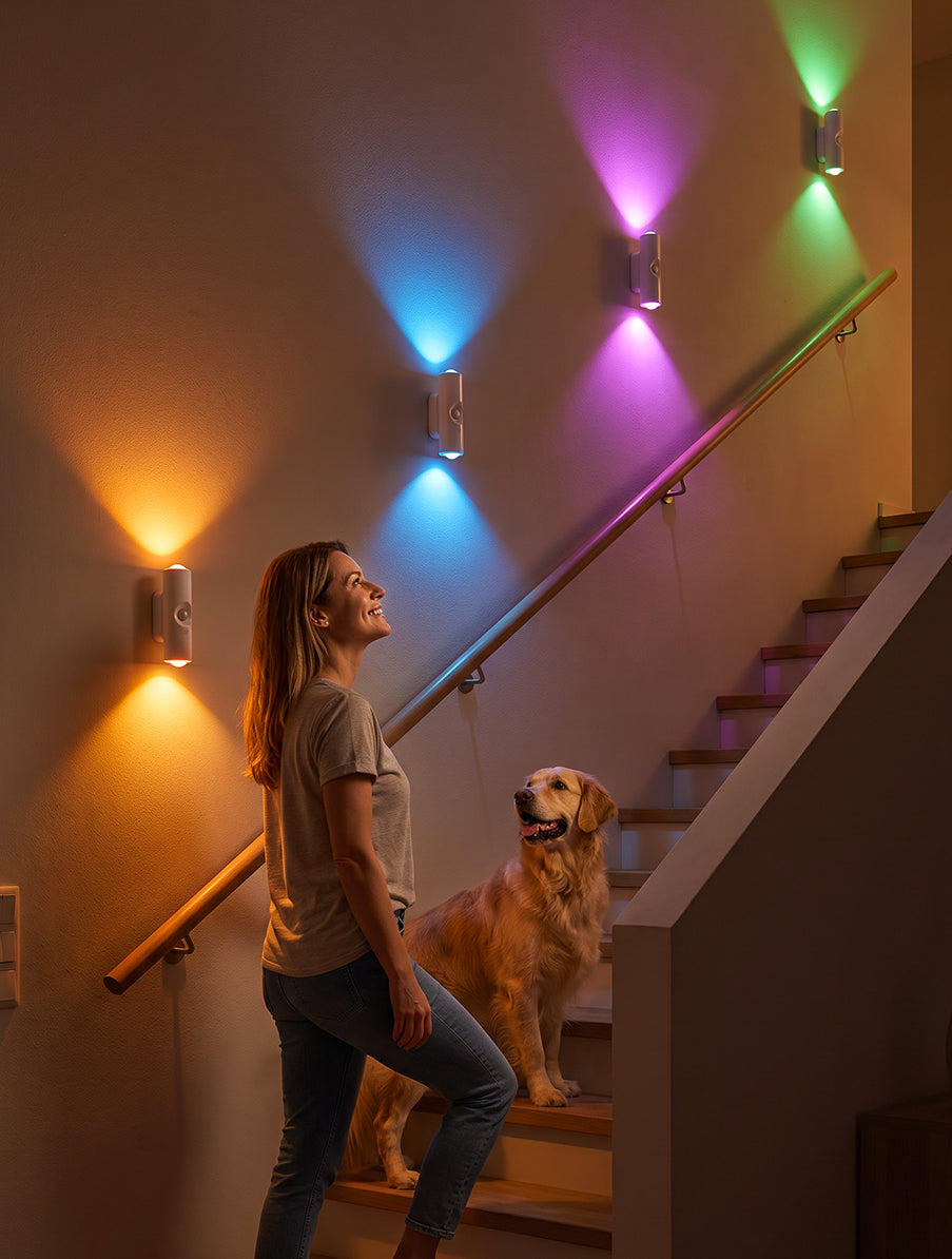 Motion sensor lights for stairway