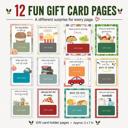 Christmas Gift Card Book