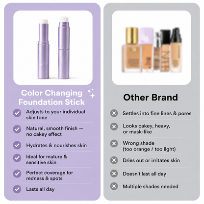 🔥Final 2 Hour 76% OFF🔥 Color Changing Foundation Stick