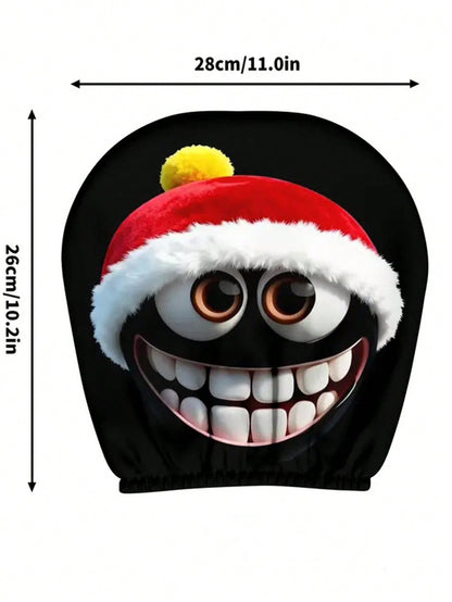 Funny Cartoon Car Headrest Covers – 2PCS Universal Fit