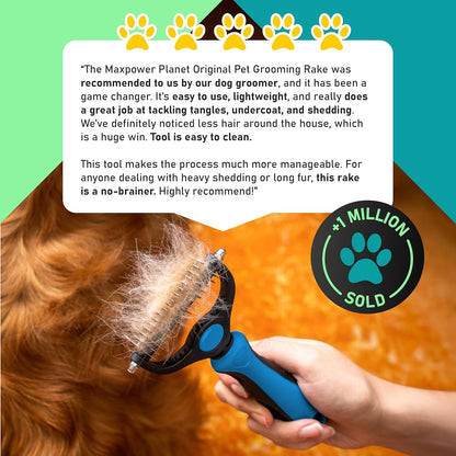 🐕2-in-1 Deshedding & Dematting Pet Brush