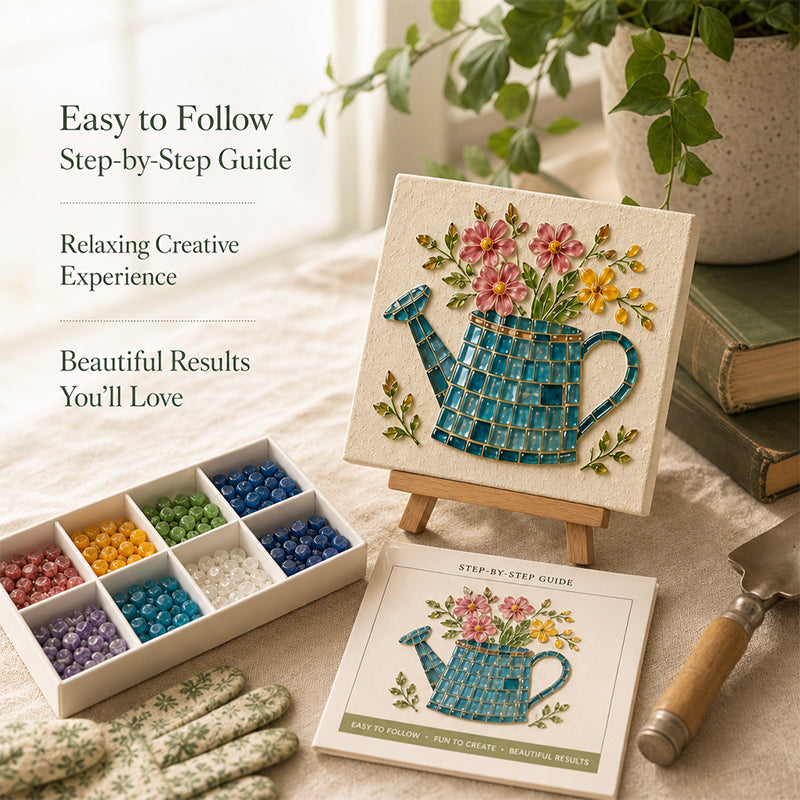 Watering Can Mosaic Art Kit