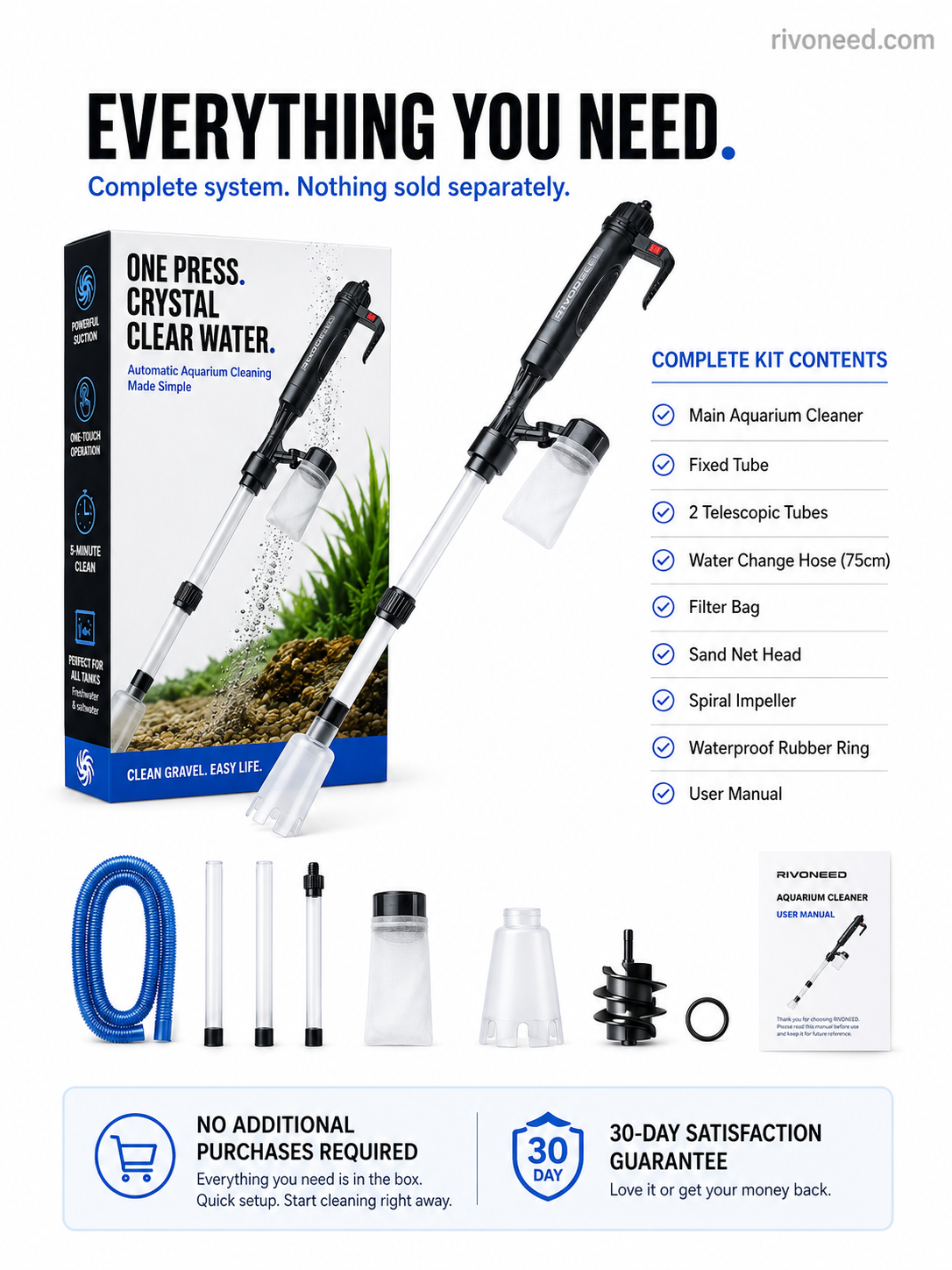 🎉50% off 🔥 Electric Aquarium Gravel Cleaner✨