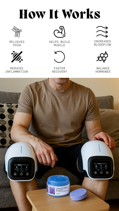 Relieve Knee Discomfort & Recover Faster With Soothing Heat Massage
