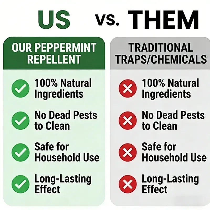 🌿 Natural Peppermint Rodent Repellent Balls (12-Pack) – Keep Rats & Mice Away 🐭🚫