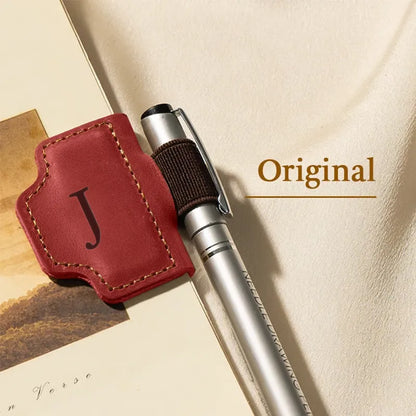 🔥Personalized Magnetic Leather Pen Holder Bookmark