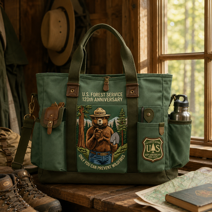 🐻🏞️USFS 120th Anniversary Edition Heavy-Duty Multifunctional Outdoor Tote Bag