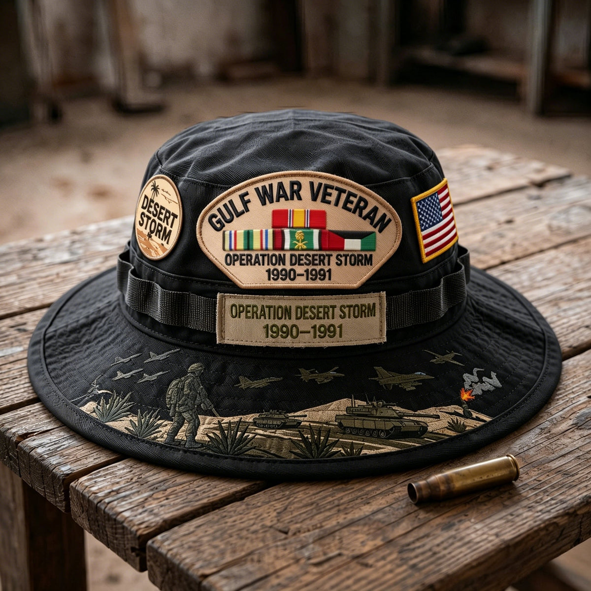 🇺🇸 Last Day Promo: 50% OFF 🎖️ - Gulf War Veteran Desert Storm Tribute Boonie Hat