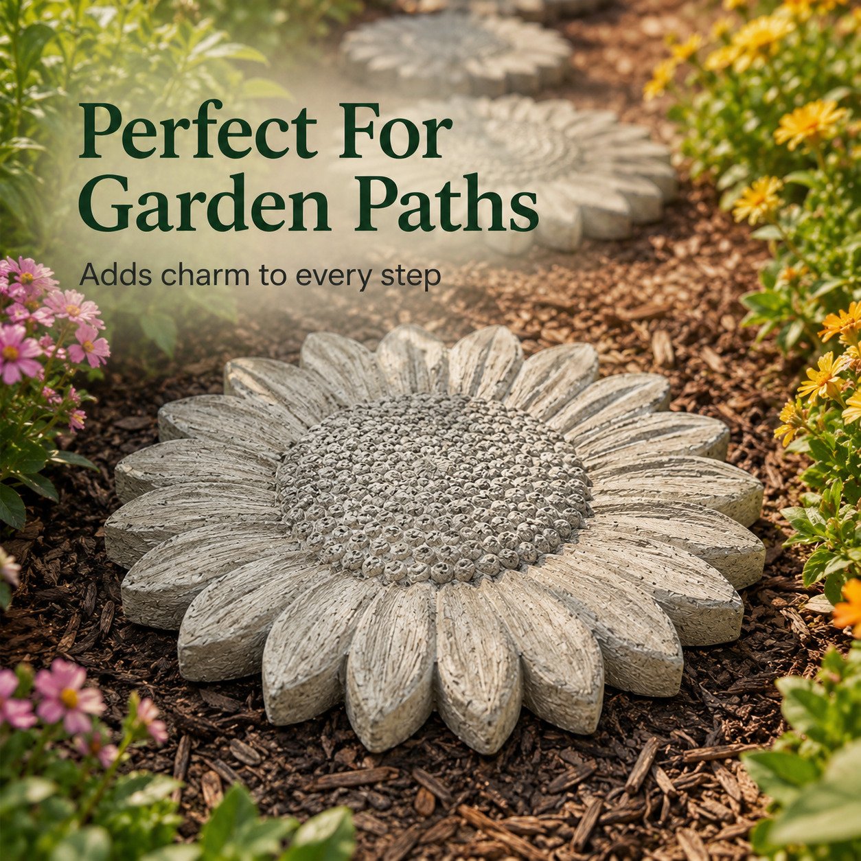 💥 LAST DAY 49% OFF - 🌻 Reusable Sunflower Stepping Stone Mold (📦Buy 2 Free Shipping)