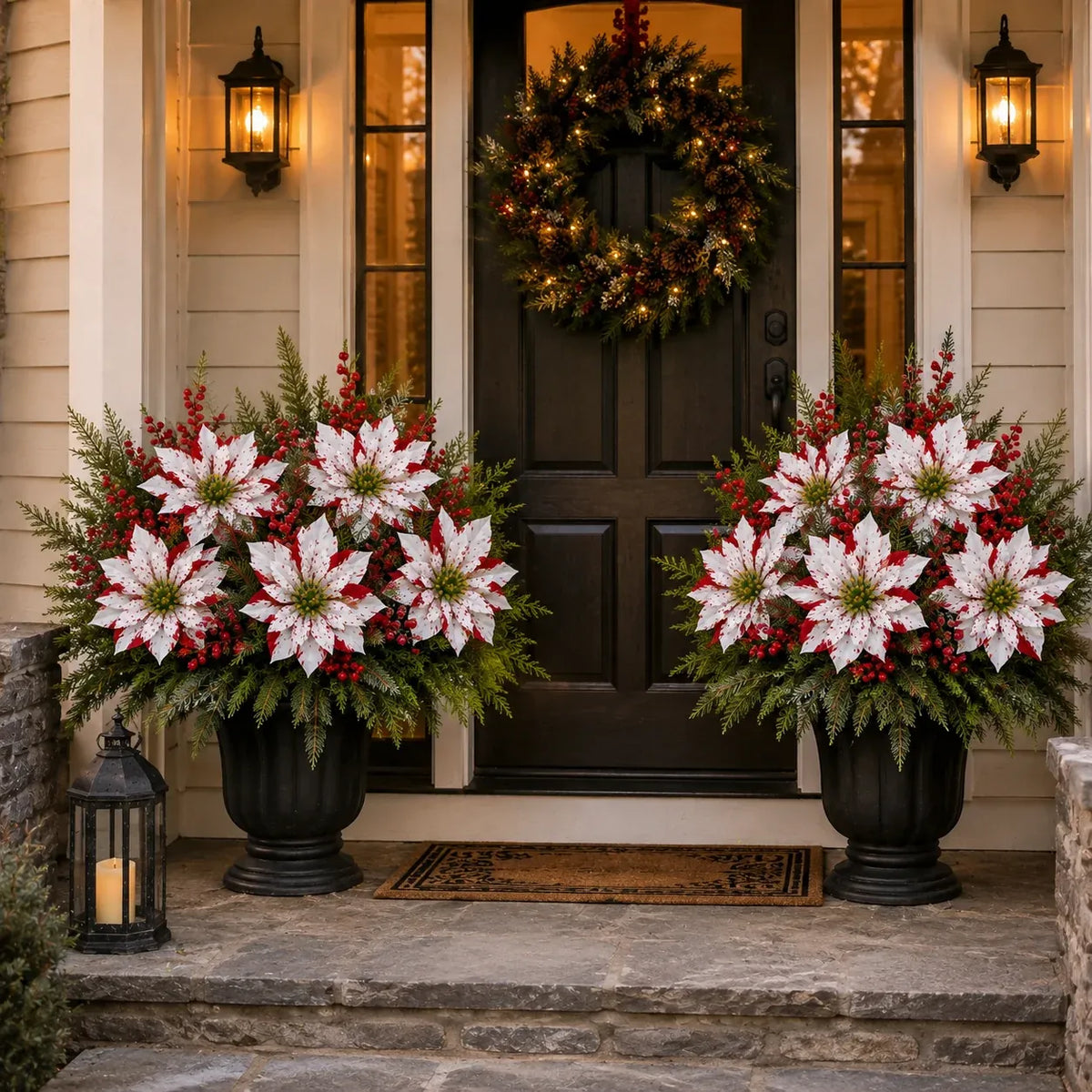 🔥Christmas Poinsettia Planter Inserts