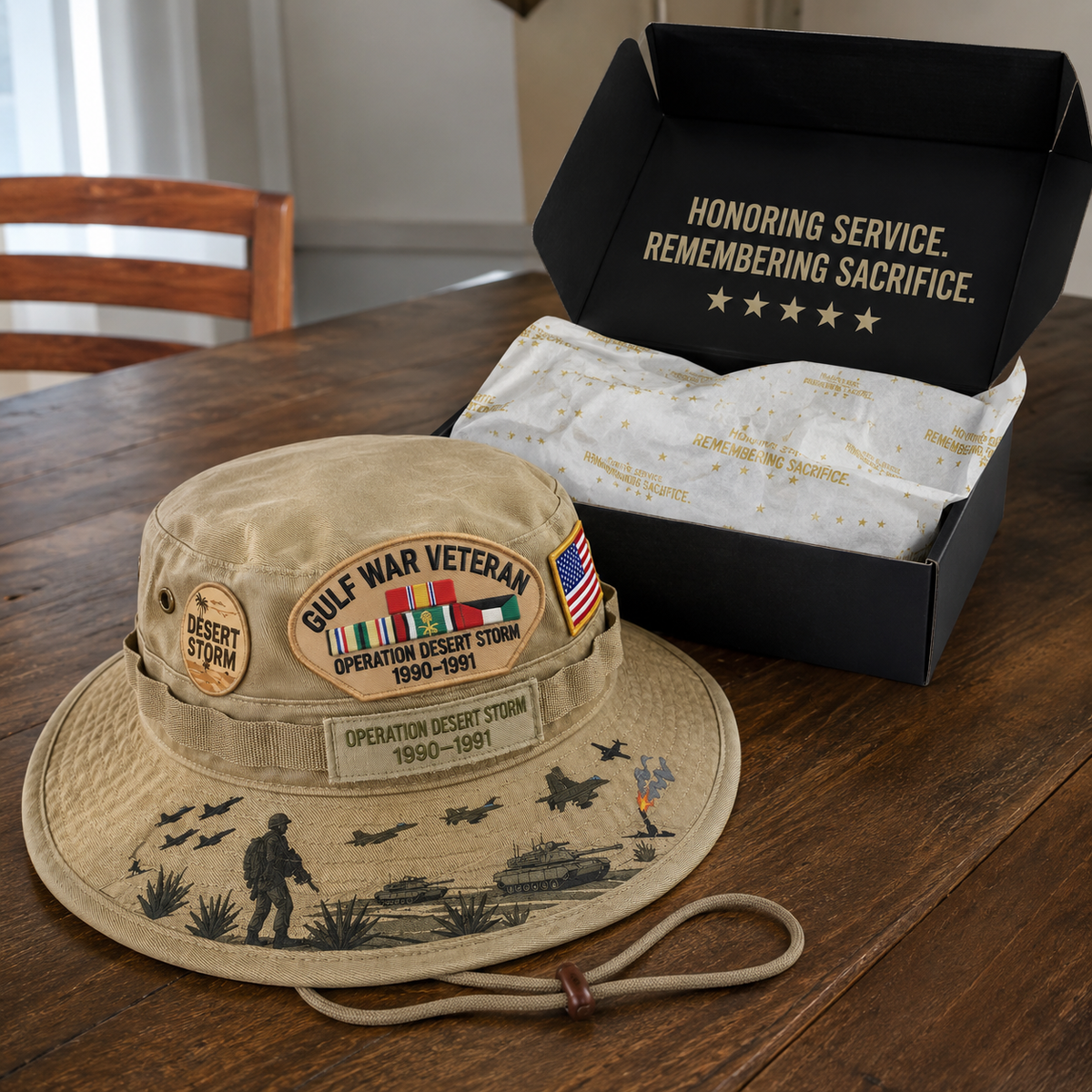 🇺🇸 Last Day Promo: 50% OFF 🎖️ - Gulf War Veteran Desert Storm Tribute Boonie Hat