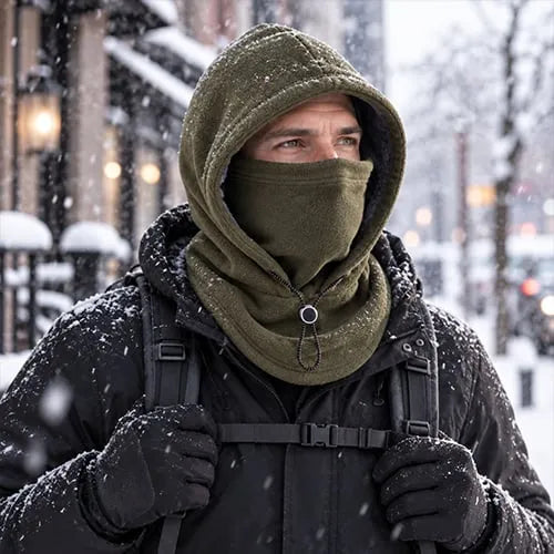 Fleece Hooded Face & Neck Warmer