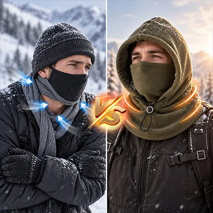 Fleece Hooded Face & Neck Warmer