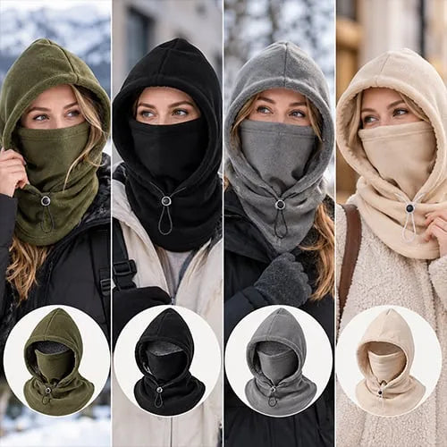 Fleece Hooded Face & Neck Warmer