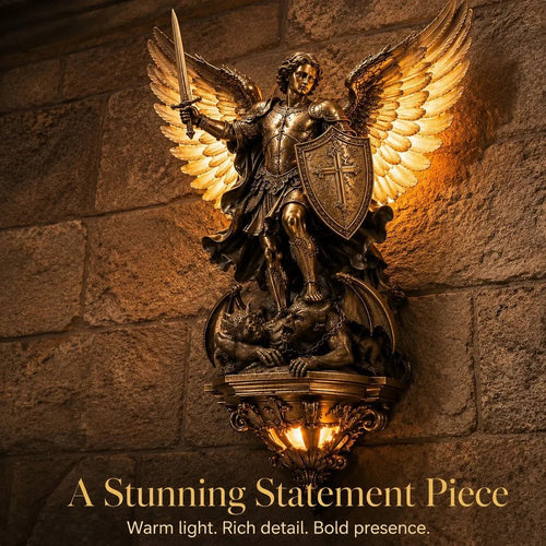 🕊️St. Michael Guardian Angel Wall Light✨