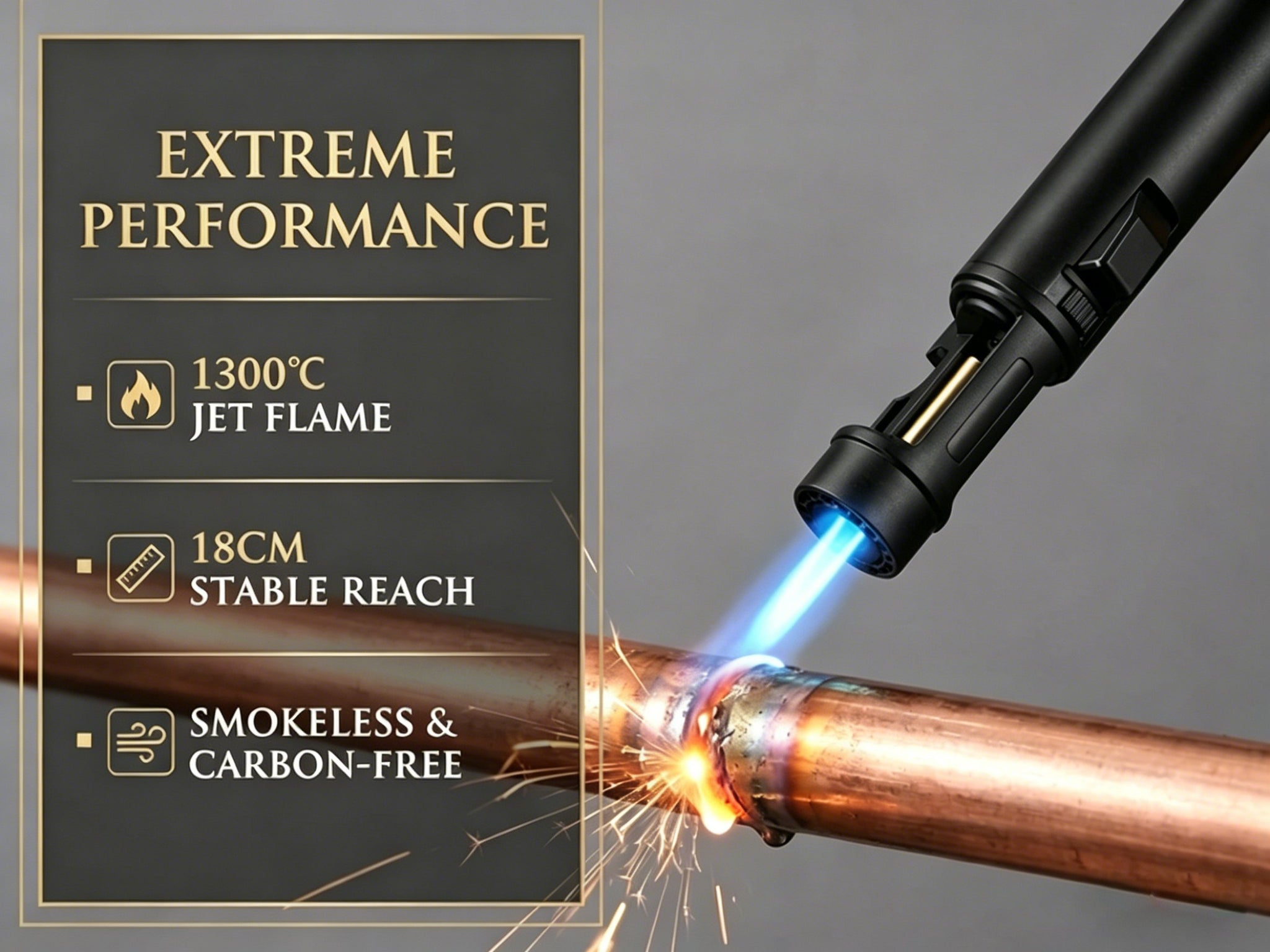 Portable Torch Lighter-🔥 1300℃ of Pure Power – Windproof, Refillable & Ready for Anything! 💨🍳🏕️
