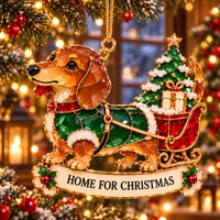 🛷 Dachshund & Sleigh