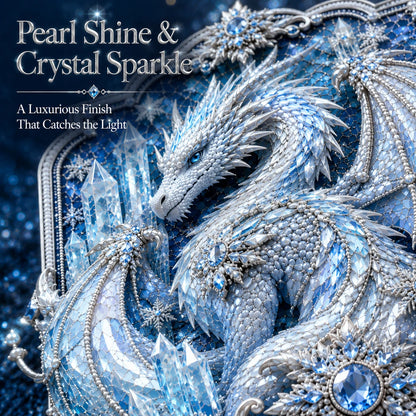 🐉 3D Layered Dragon Diamond Painting Kit, 5 Styles Fantasy Crystal Pearl Drill DIY Art Decor 25×30cm