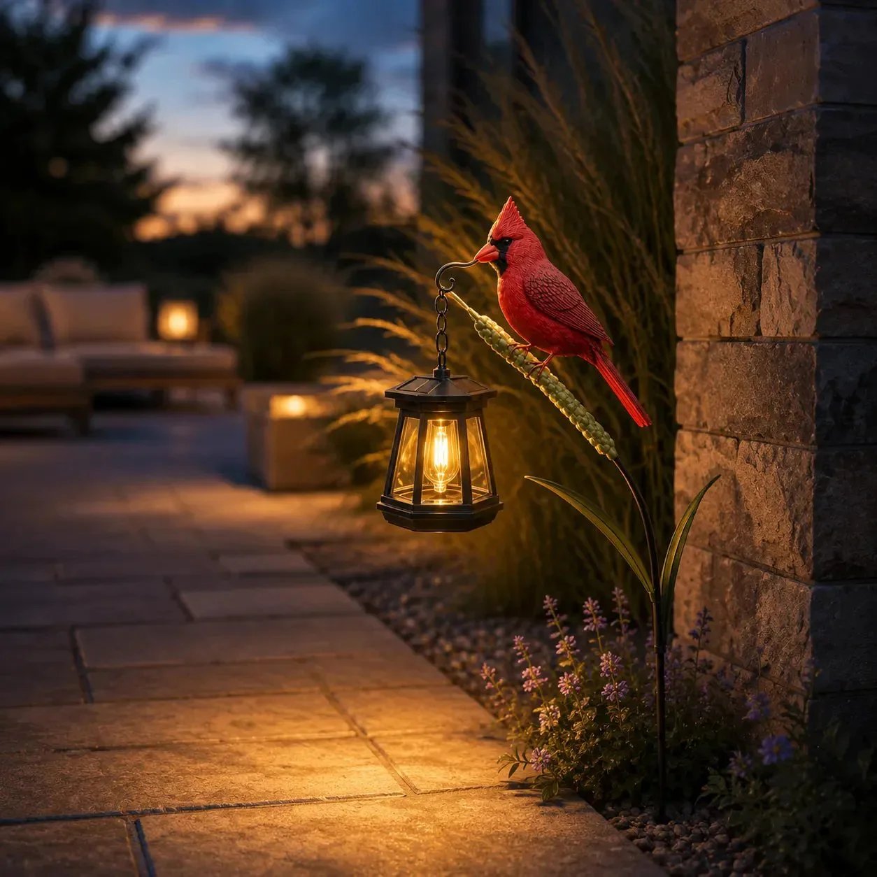 🔥Hot Sale 49% OFF🐦 Cardinal Solar Light—A Beautiful Garden Light That Feels Full of Life