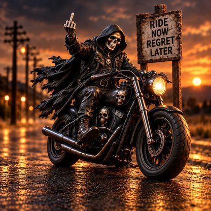 💀🔥 Bad to the Bone – 6 Dark Humor Skeleton Collectibles for Men, Man Cave Decor & Unique Gifts 🎁