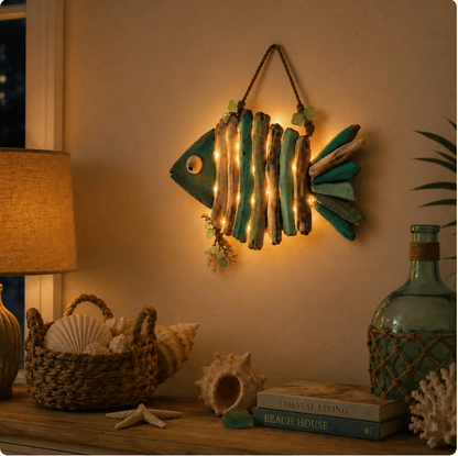 🌊Lighted Coastal FishWall Decor