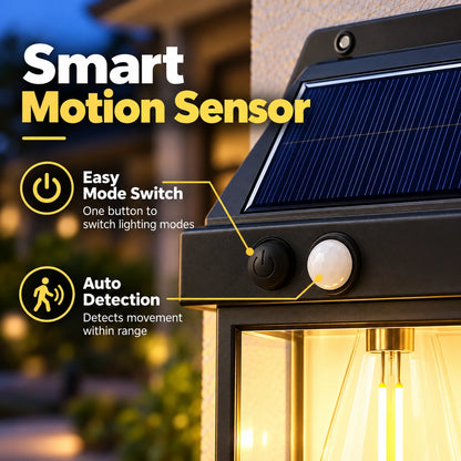 💡🎉 50% OFF! Solar Wall Light with Motion Sensor – Weatherproof, Auto On/Off, Easy Install for Garden & Pathway 🌟