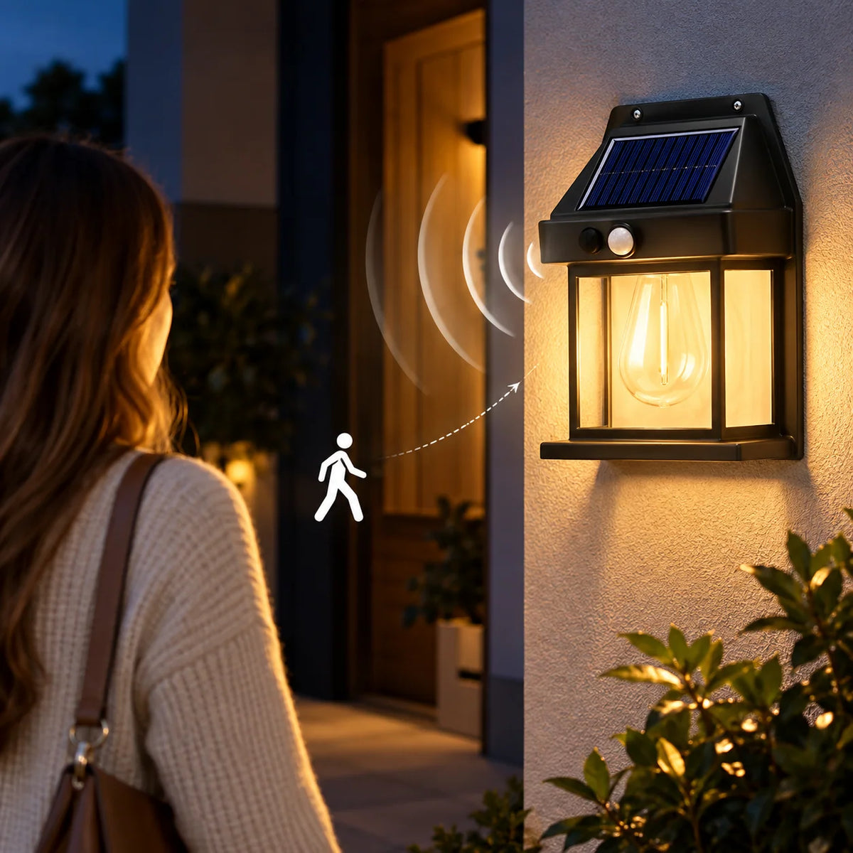 💡🎉 50% OFF! Solar Wall Light with Motion Sensor – Weatherproof, Auto On/Off, Easy Install for Garden & Pathway 🌟