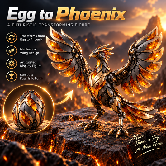 🔥🥚 Phoenixmorph – Egg To Phoenix Transforming Mechanical Figure