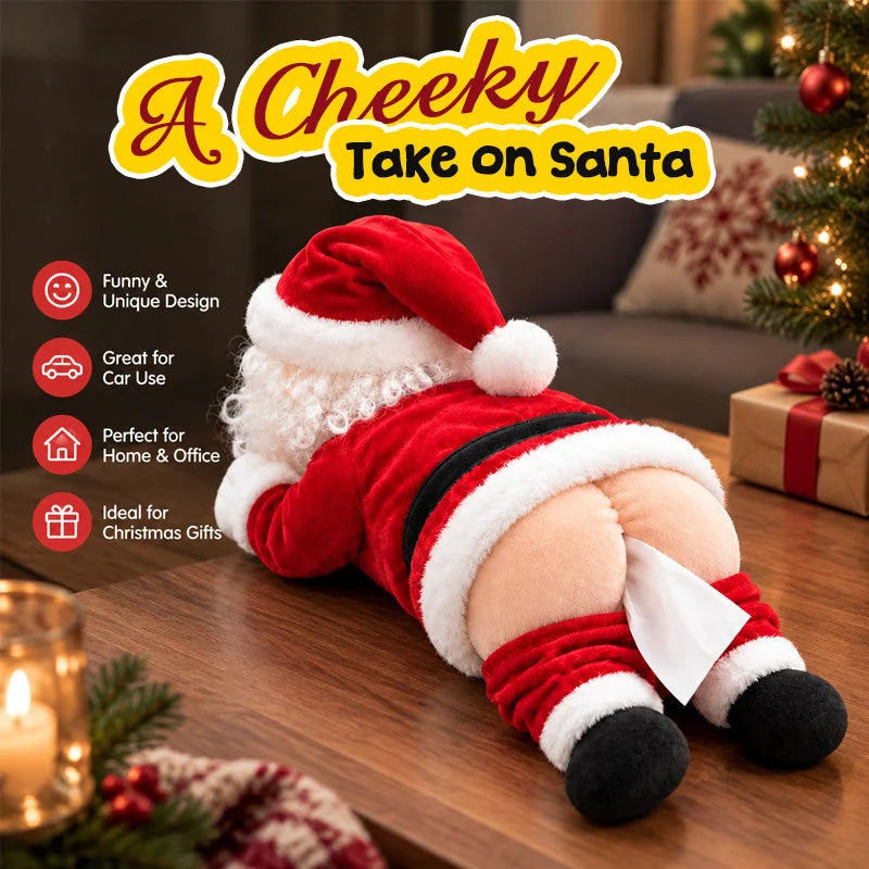🎅Last Day 49% OFF🔥🎅Funny Santa Butt Tissue Box🎁