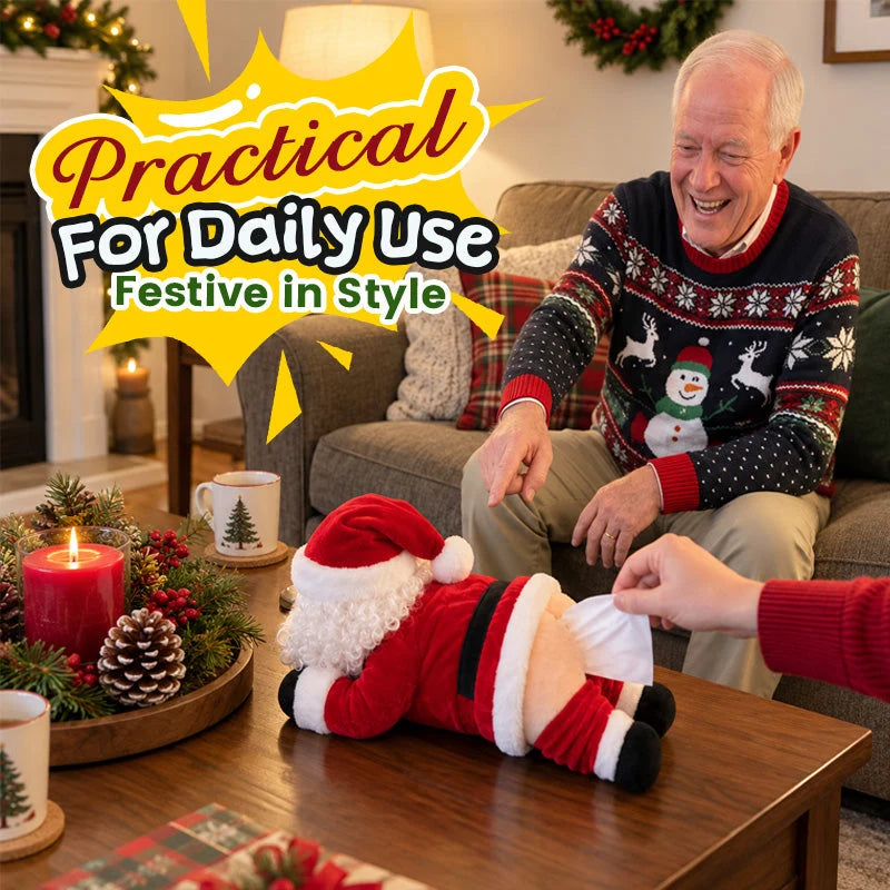 🎅Last Day 49% OFF🔥🎅Funny Santa Butt Tissue Box🎁