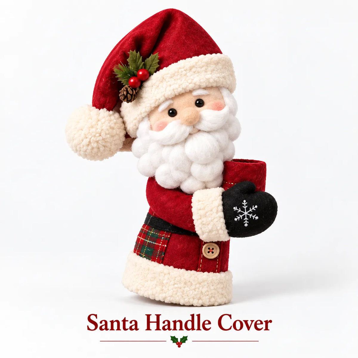 🎅✨Christmas Door Handle Covers – Santa & Snowman Plush Door Knob Decorations