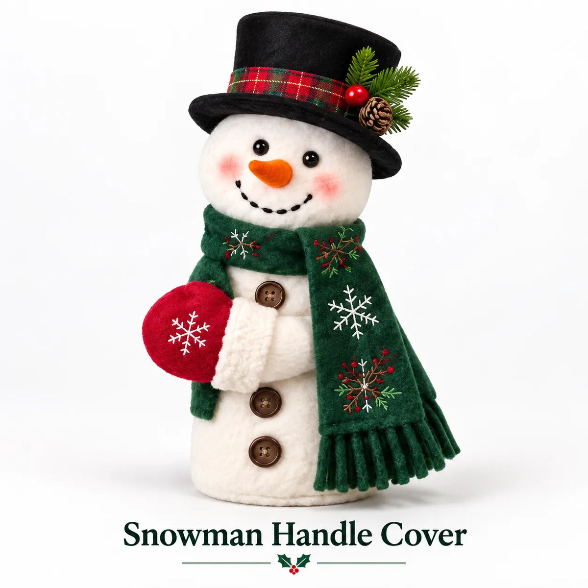 🎅✨Christmas Door Handle Covers – Santa & Snowman Plush Door Knob Decorations