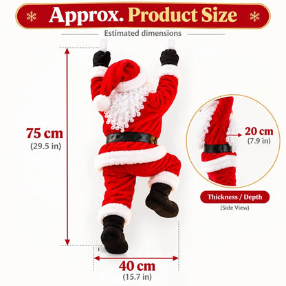 🎅🎄 Remote-Controlled Climbing Santa™ – Animated Christmas Roof & Gutter Hanging Decoration | Watch Santa Try to Climb Your Roof! 🎁