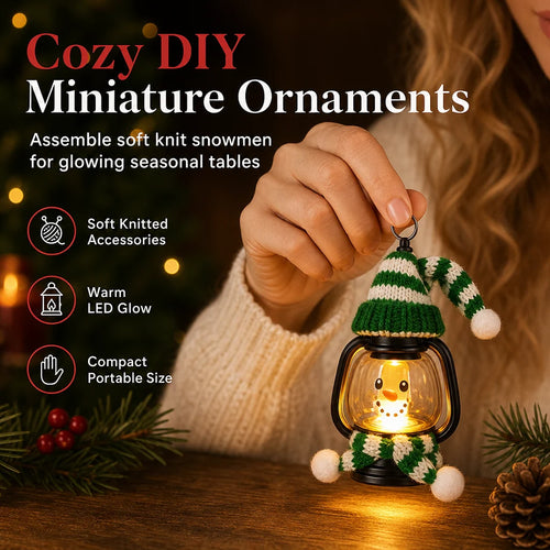 📢📢 50% OFF⛄Mini Christmas Snowman Lantern – Portable LED Night Light with Festive Hat & Scarf