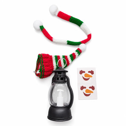 📢📢 50% OFF⛄Mini Christmas Snowman Lantern – Portable LED Night Light with Festive Hat & Scarf