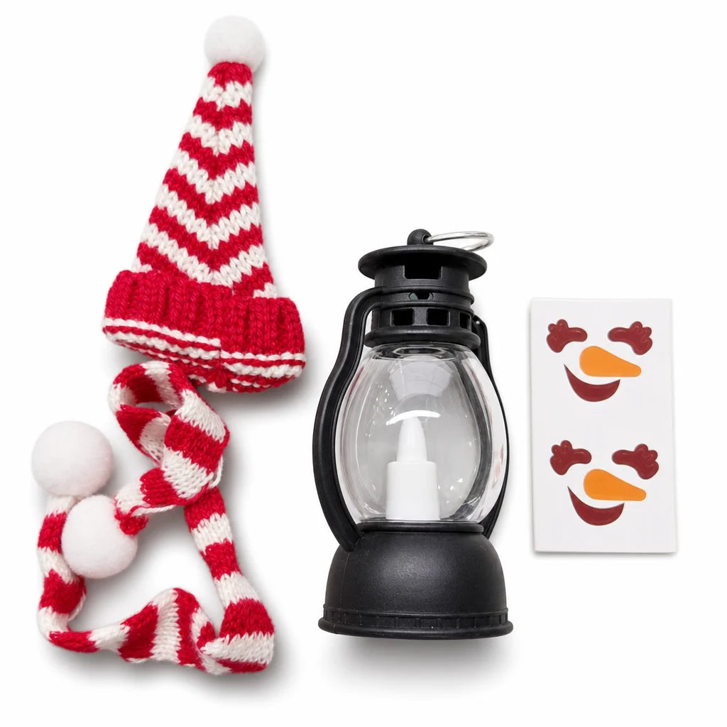 📢📢 50% OFF⛄Mini Christmas Snowman Lantern – Portable LED Night Light with Festive Hat & Scarf
