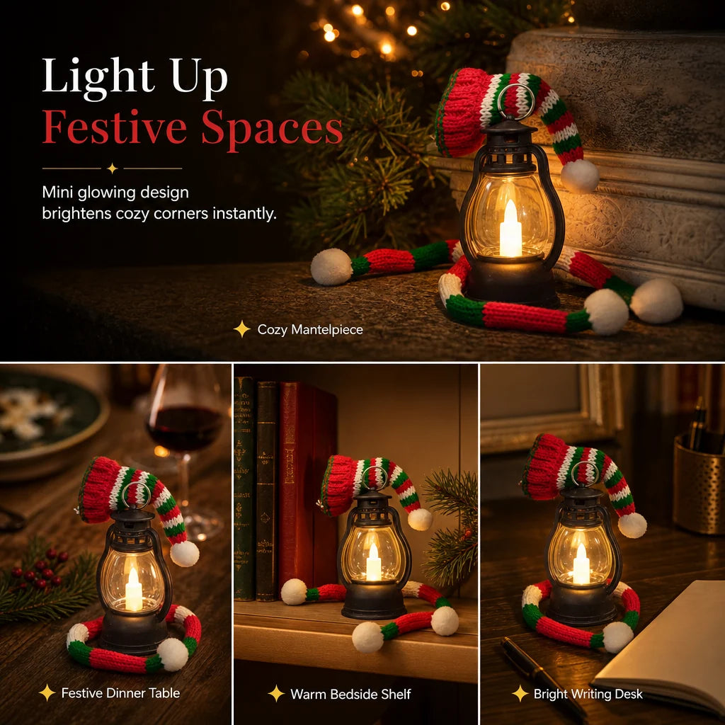 📢📢 50% OFF⛄Mini Christmas Snowman Lantern – Portable LED Night Light with Festive Hat & Scarf