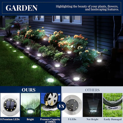 Solar Lights for Outside,12 Pack Solar Lights Outdoor Waterproof