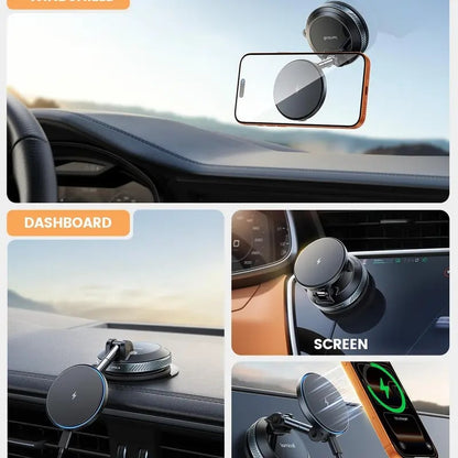 Suction Cup Dashboard Wireless Charger Magnetic Holder