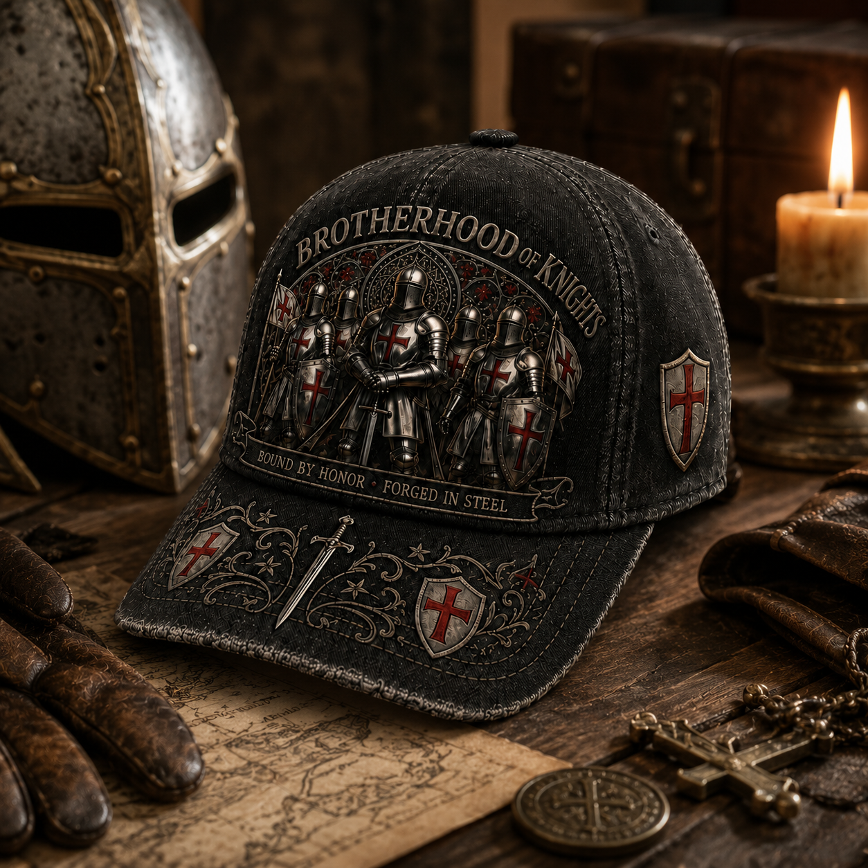 ⚔️ Brotherhood Of Knights Honor Cap 🎁