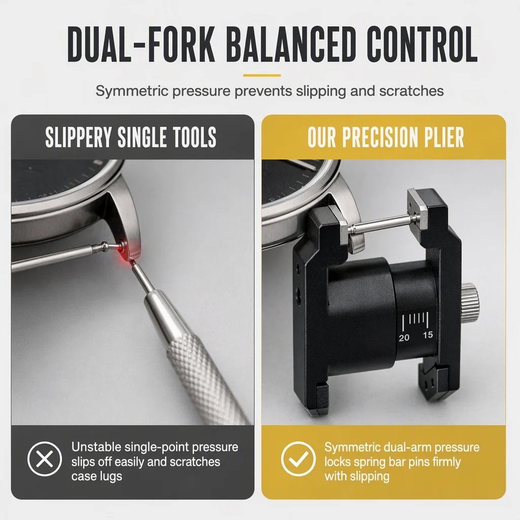 ✨🔥Watch Repair Tool V Shaped Spring Bar Pliers and Tweezers Kit for Strap Removal