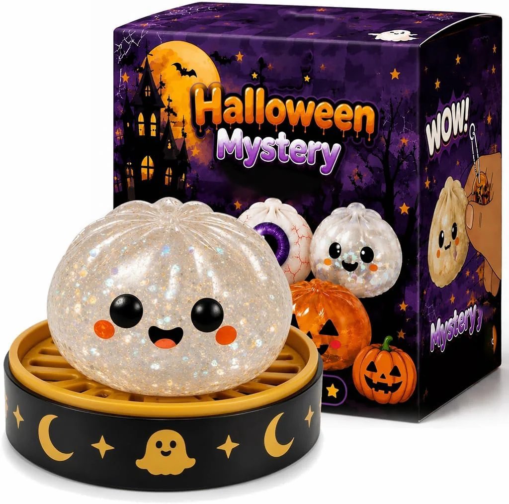 🔥LAST DAY 50% OFF - 🎃Cute Halloween Scary Ghost Maruko Squeeze Toy Set