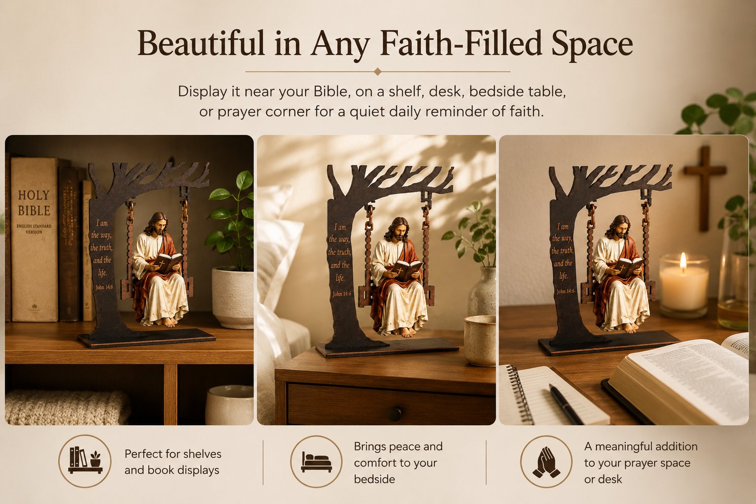 🔥Last Day 50% OFF - ✝️📚Christian Jesus Swing Ornament