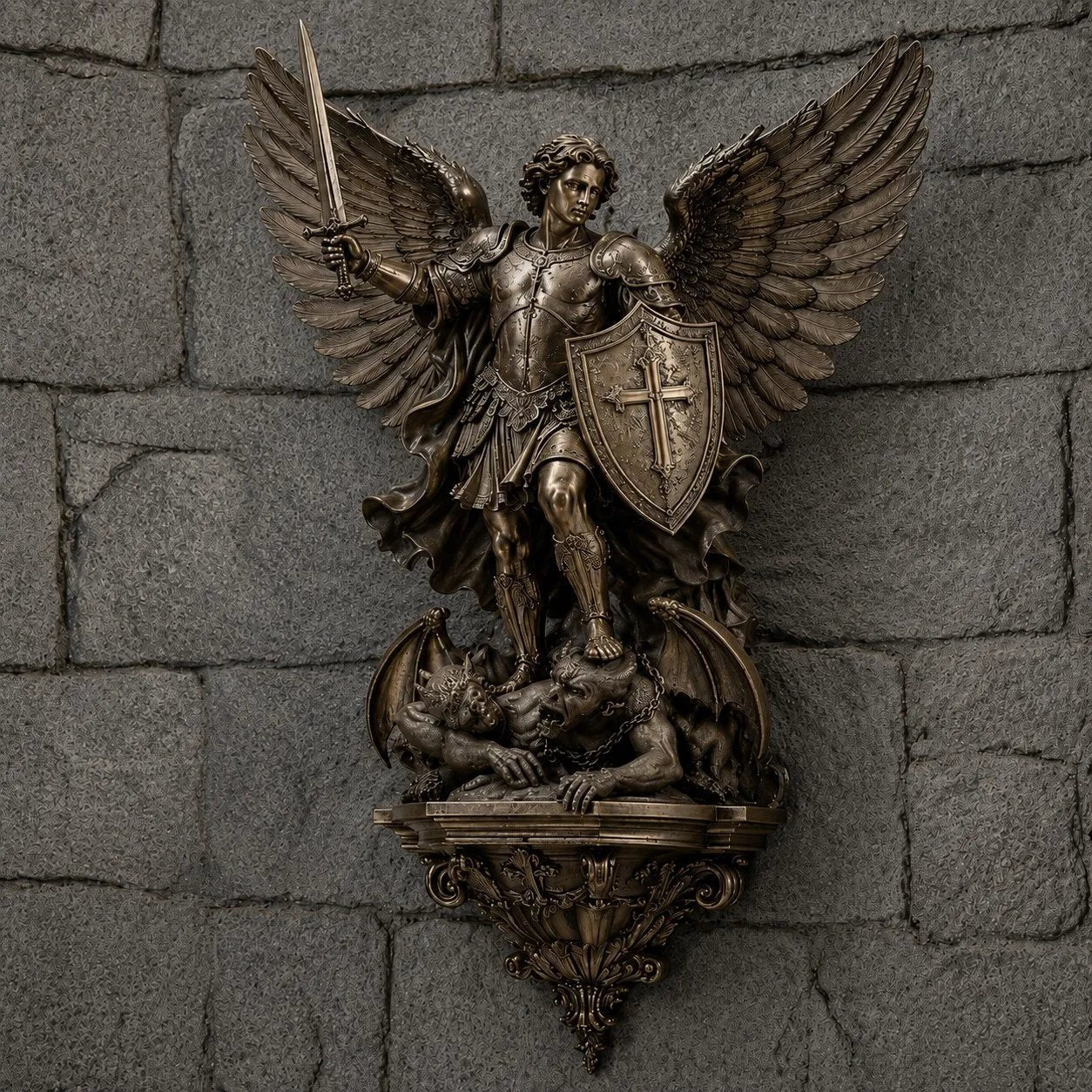 🕊️St. Michael Guardian Angel Wall Light✨