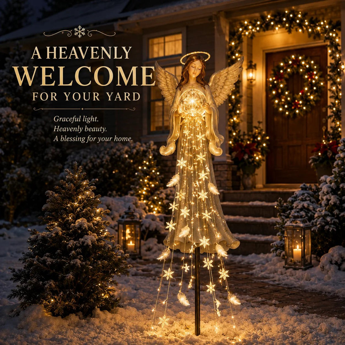 🔥🎁Today Only: Get 50% Off✨ Solar Angel Remembrance Garden Light👼