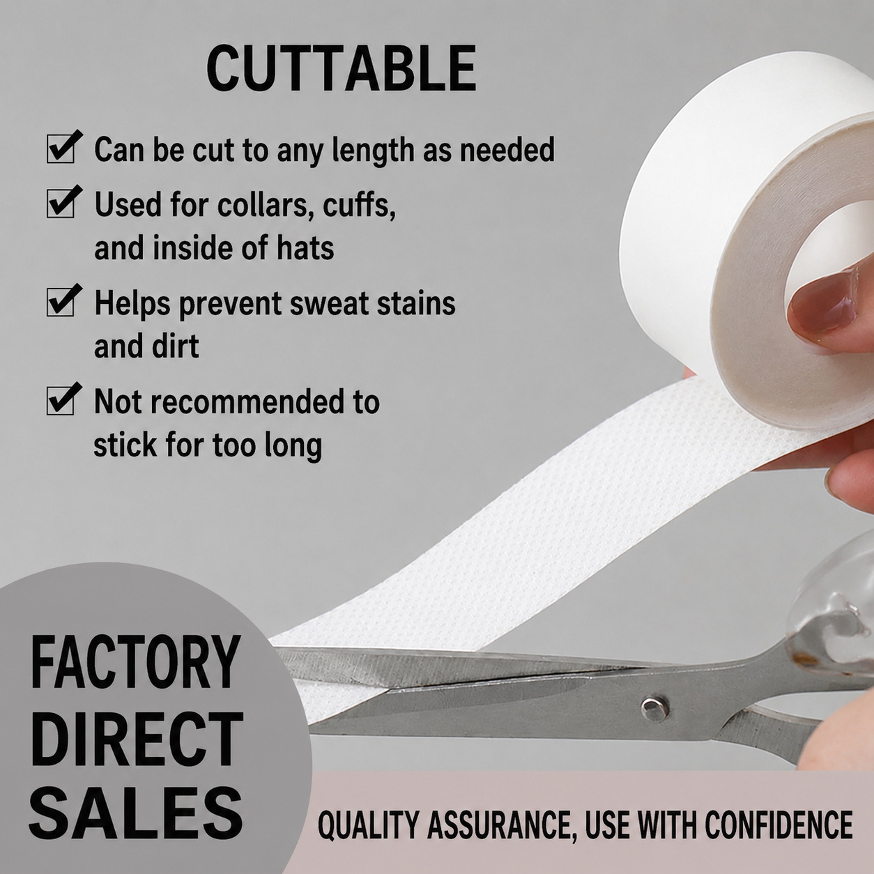 ✨Multi-Use Sweat Guard Strips for Collars, Hats & Heels👕🧢👟