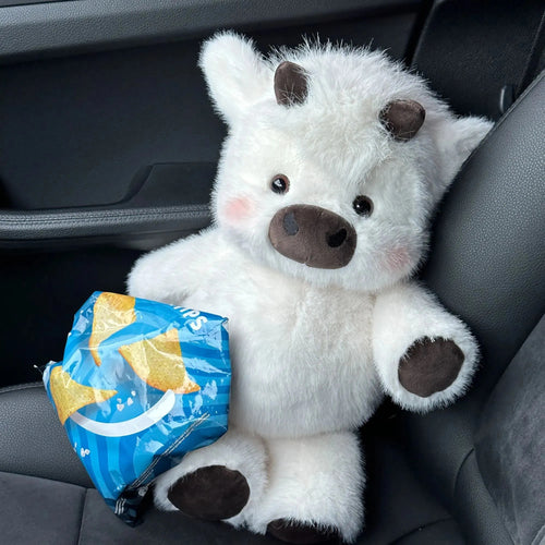 🐮 Fluffy Highland Cow Plush – Cozy Cuddle Gift for Cow Lovers