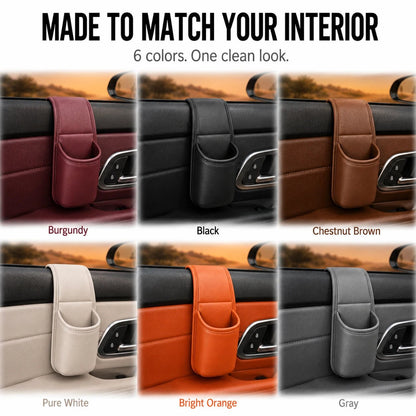 ⚡50% OFF⚡-Leather Car Door Storage Pocket | Double-Layer Car Door Organizer