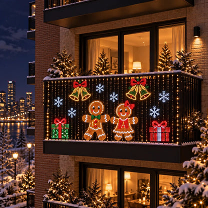 🎄 Smart LED Curtain Lights - Turn Your Wall Into A Christmas Light Show ✨